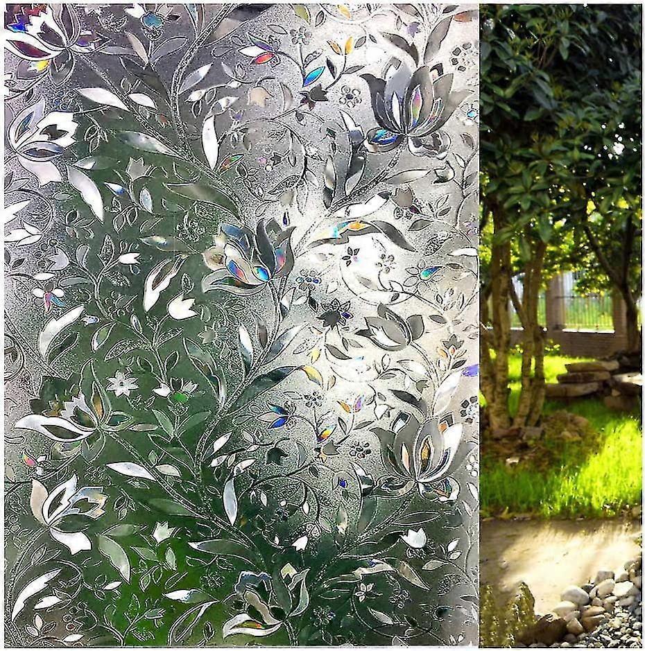 3d Window Film No Glue Static Decorative Privacy Films Window Frost Film For Glass