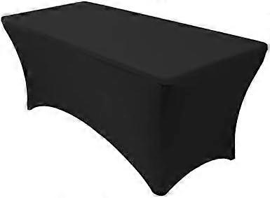 Elastic Rectangular Elastane Cocktail Table Tablecloth For Wedding, Bar, Banquet, Party