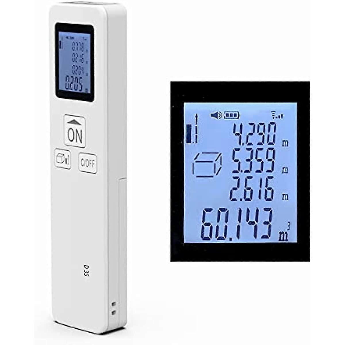 Laser Rangefinder Hancaner 35M Laser Meter Mini Rangefinder  DistanceAreaVolumePythagorean Measuring Tool Unit