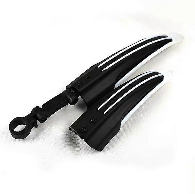 bicycle fender set black/white compatible with 20'' 22'' 24'' 26'', bicycles