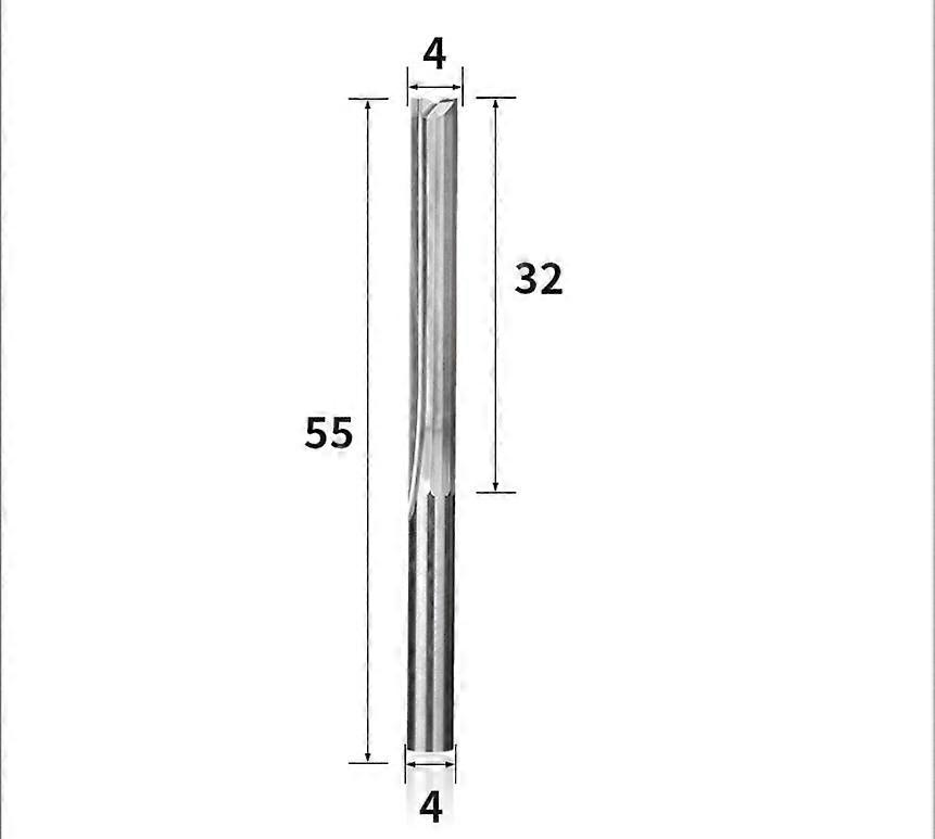 HSS router bit, silver, 4*32*55mm