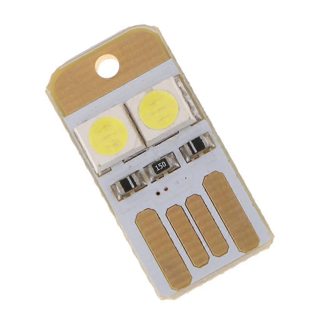 Mini USB LED Light Portable Keychain Lamp Bright USB Touch Light Pure White