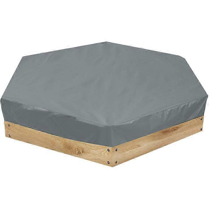1Pack Waterproof Sandbox Cover Hexagonal UV Resistant Sandbox Protective Cover for Sand Pit Toys Pool and Furniture Pool