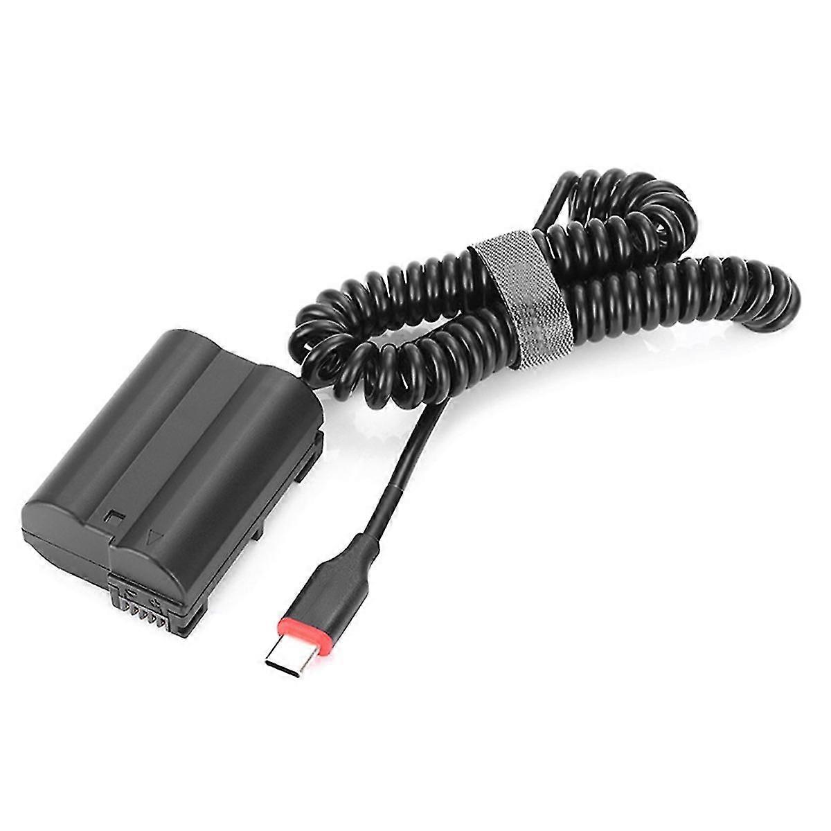 En-el15 Dummy Battery Dc Power Ac Adapter compatible with D7000 D7100 D7200 D750 D800e D810a Z5 Z6 Z