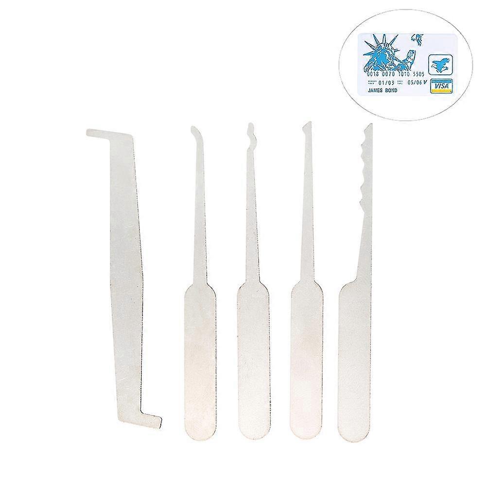 5 PCS Lock Picking Set Practice Locksmith Tools Lockpicking Kit for Beginners Professionals Kids