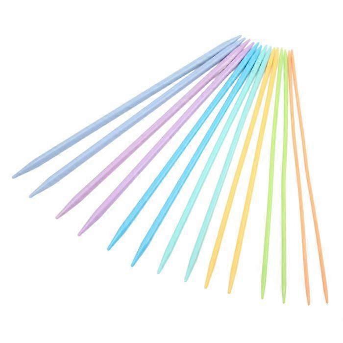 Knitting Needles 14pcs Double Pointed Needles Comfortable Ergonomic Design Different Plastic Material