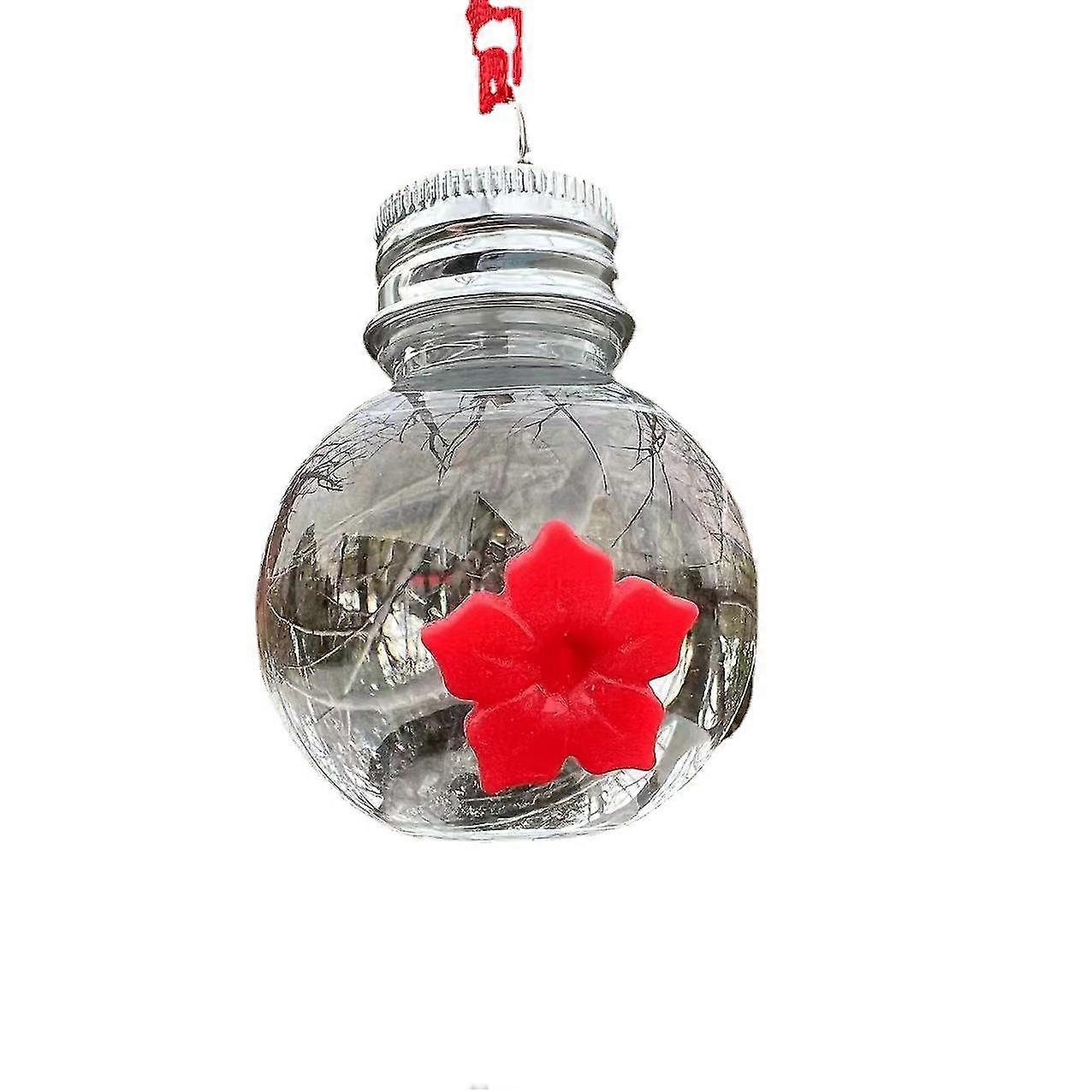 Hummingbird Water Feeder 50ml Circular Light Bulb Water Feeder Handheld Water Feeder Garden Tree Home Decor 1/2 PCS