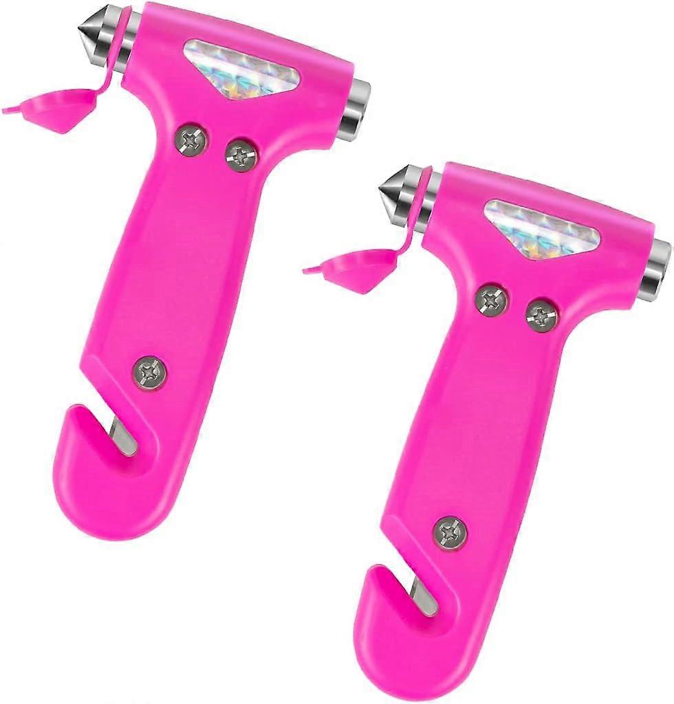 2 Pack Car Safety Hammer Emergency Escape Tool Window Breaker and Seat Belt Cutter
