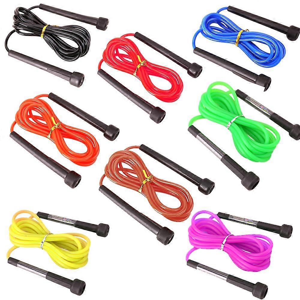 8 Pack ρυθμιζόμενο σχοινάκι PVC για Cardio Fitness - Ευέλικτο σχοινάκι άλματος τόσο για παιδιά όσο και για ενήλικες Γυναίκες Άνδρες Χριστουγεννιάτικο δώρο - Μεγάλο σχοινάκι για Exerc