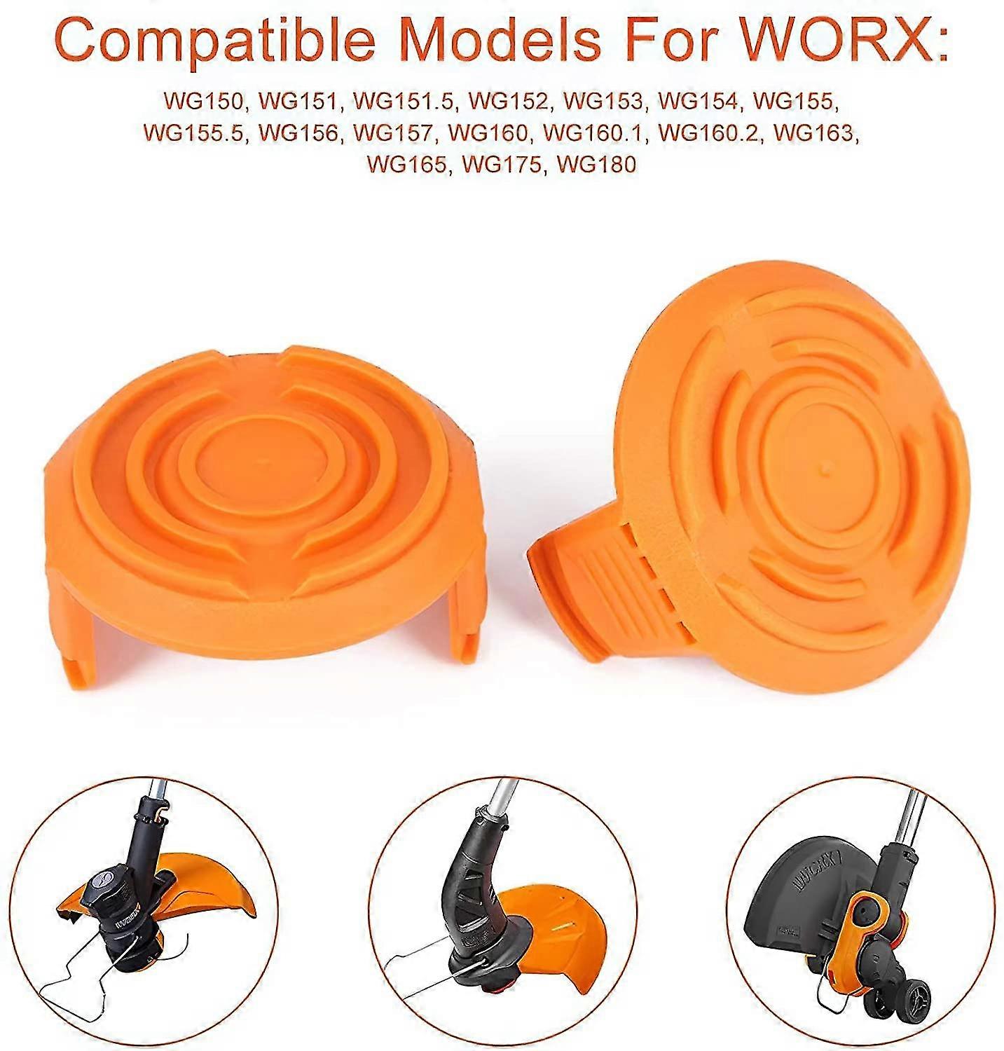 Replacement Spool Lid Covers For Worx Trimmer (3-pack)
