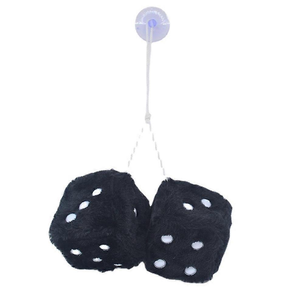 Multicolor Plush Dices Car Hanging Pendant New Year Dice Velvet Dice Model Decoration Rearview Mirrors Styling