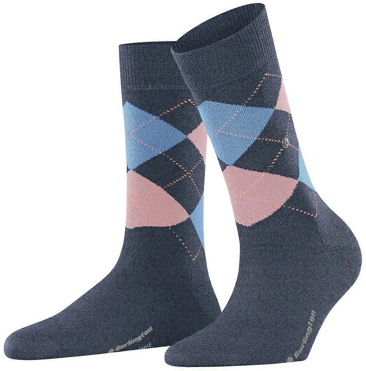 Burlington Marylebone Socks - Dark Blue Mel