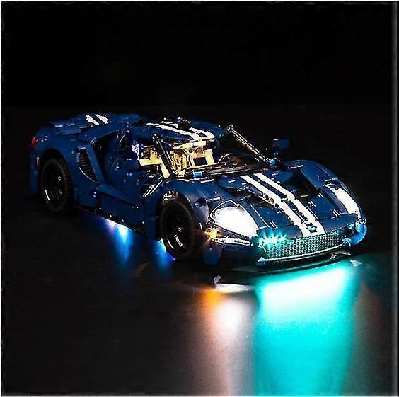 Ford GT Supercar Model Building Block Vehicul de jucărie cu iluminare - În stoc
