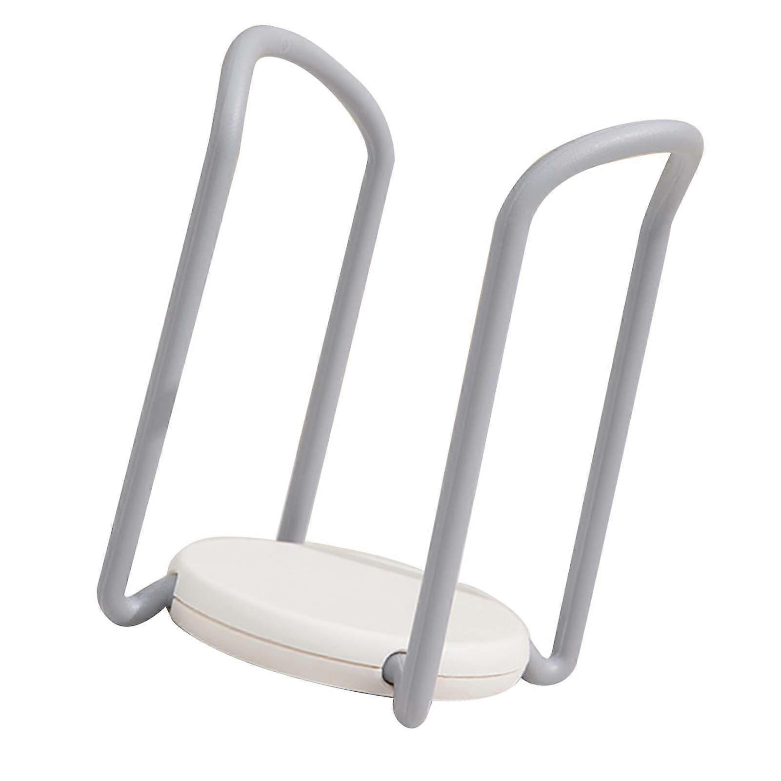 Kitchen Counter Grey and White Retractable Dish Drying Rack Bowl Organizer