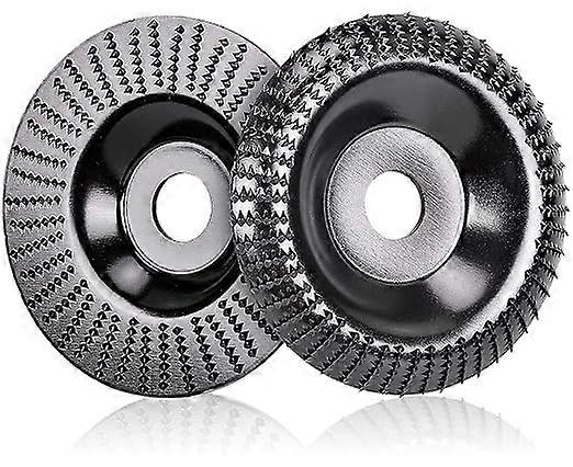 2 pieces wooden grinding disc for angle grinder, diameter 125 mm x 22.2 mm, wood grinding disc, fast wood cutter, rasping disc and grinding discs for