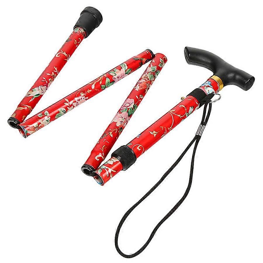 Portable Five-Section Aluminum Trekking Pole