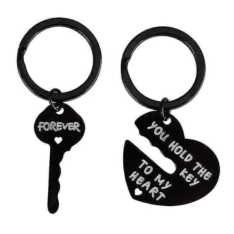 Nyckelring i rostfritt stål för par