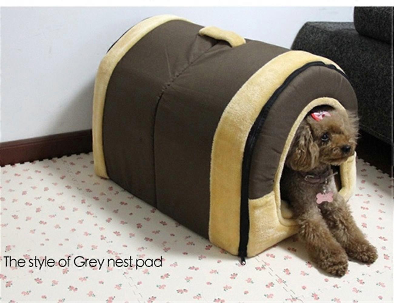 Arc kennel cat litter dog house dual removable and washable mattress factory direct wholesale portable dog cage