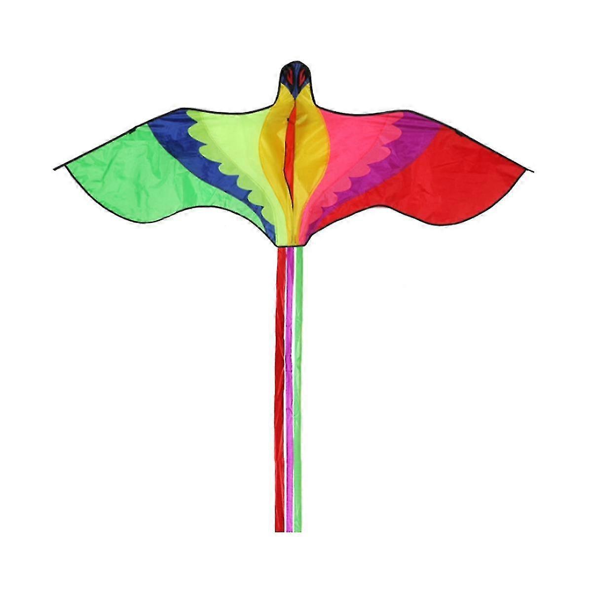 Kite Front Pole Phoenix Colorful Bird Adult Kite With Handle Line Children Kites Easy To Control Rope Outdoor Toys