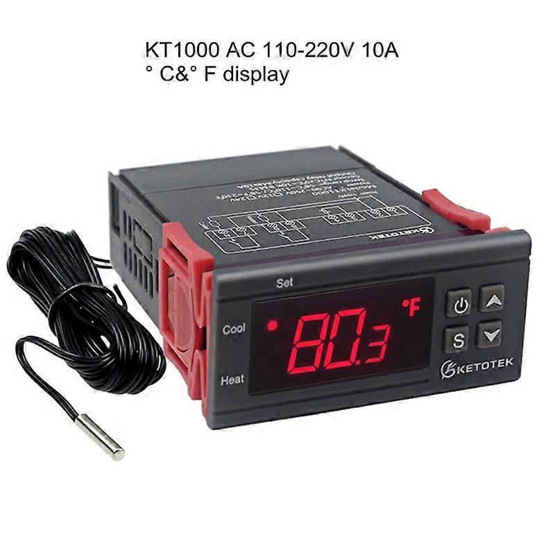 Digital Temperature Controller Thermostat Thermoregulator incubator Relay LED 10A Heating Cooling STC-1000 STC 1000