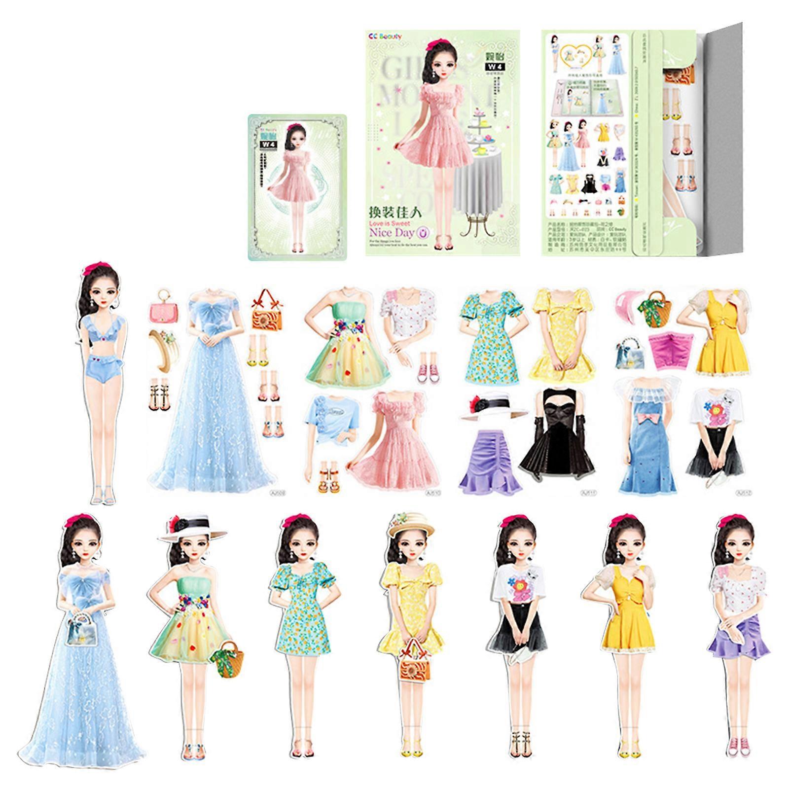 磁気ドレスアップベビー, 2024 新しい磁気プリンセスドレスアップ紙人形