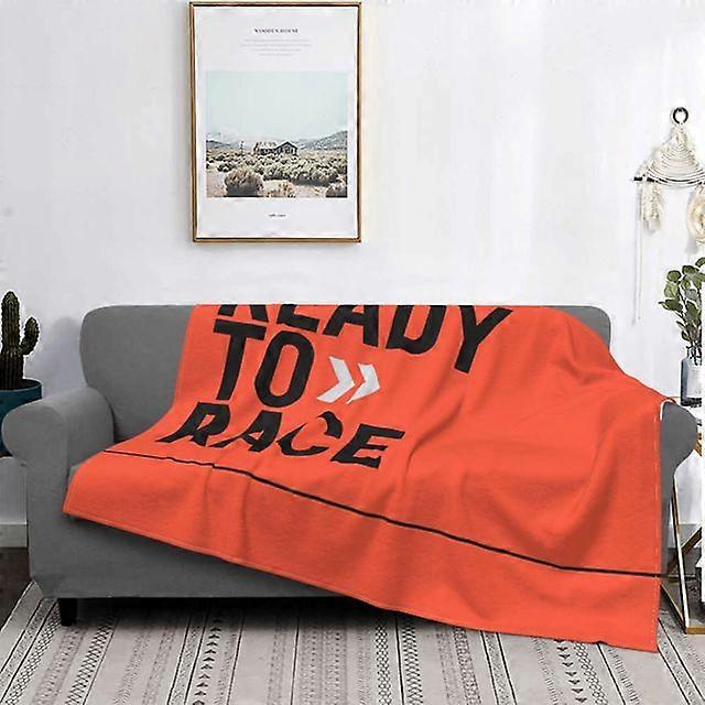 Ready To Race Blanket Soft Fleece Warm Flannel Enduro Cross Motocross Bitumen Bike Life Throw Blankets for Sofa Bedding Quilt