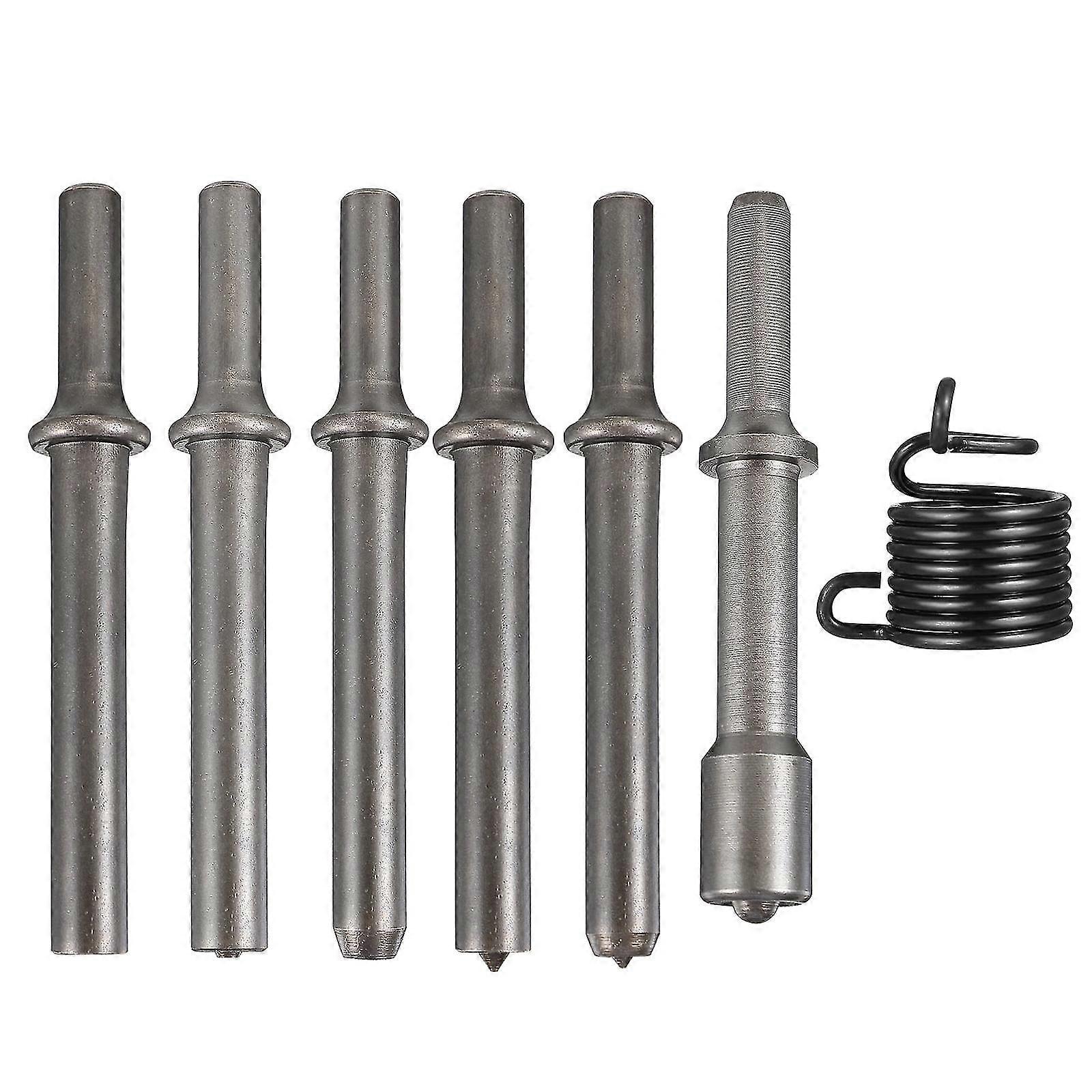 1 Set/7PCS Air Rivet Hammer Pneumatic Hammer Rivet Pneumatic Chisel Tool