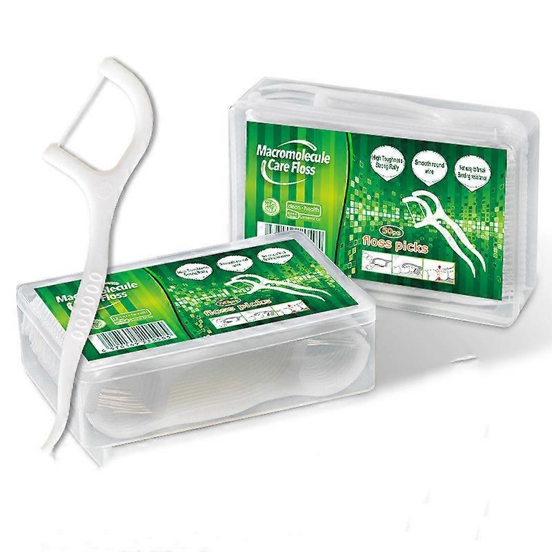 Floss Sticks Dental 100pcs, Triple Clean Advanced Clean Dental Floss Stick, Easy and Simple to Use Tooth Floss Picks, Keeps Your Mouth Fresh and Clean