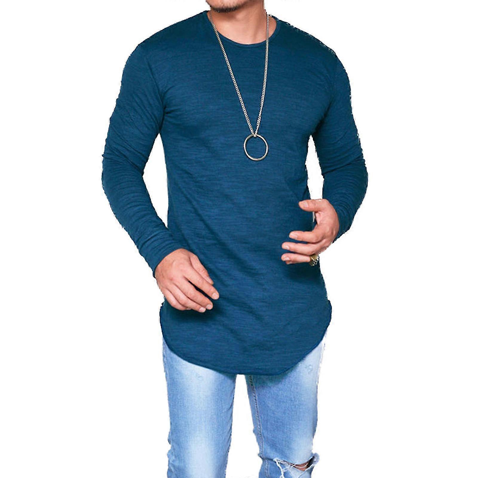 Top Uomo Manica Lunga T-shirt Semplice