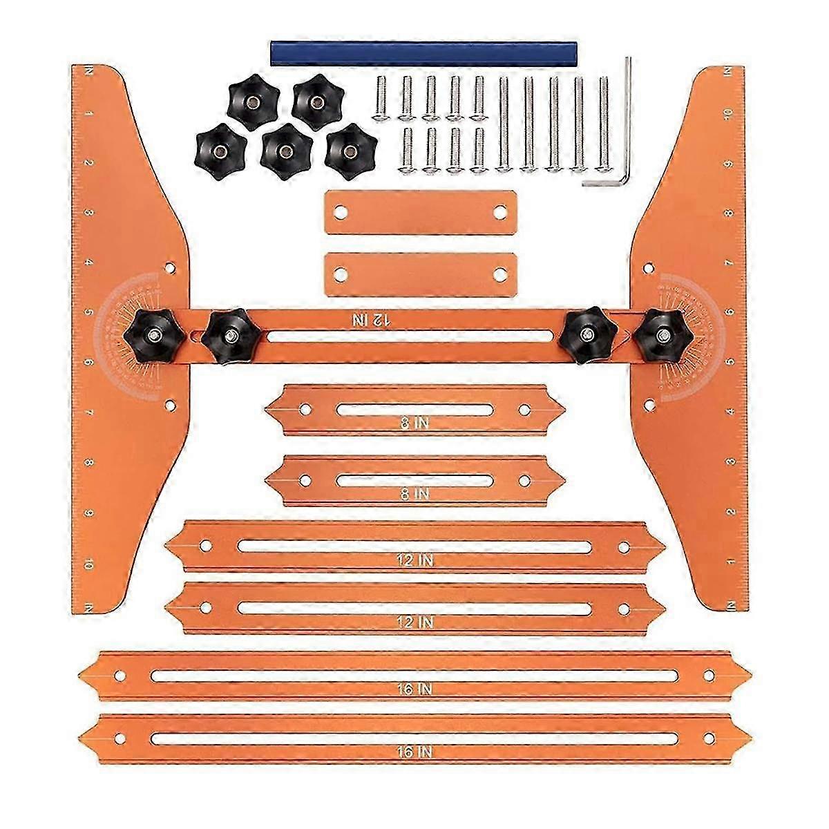 Stair Tread Gauge Stair Ruler Multi-function Folding Ruler Precision Stair Measurement Tool For Carpentry Projects