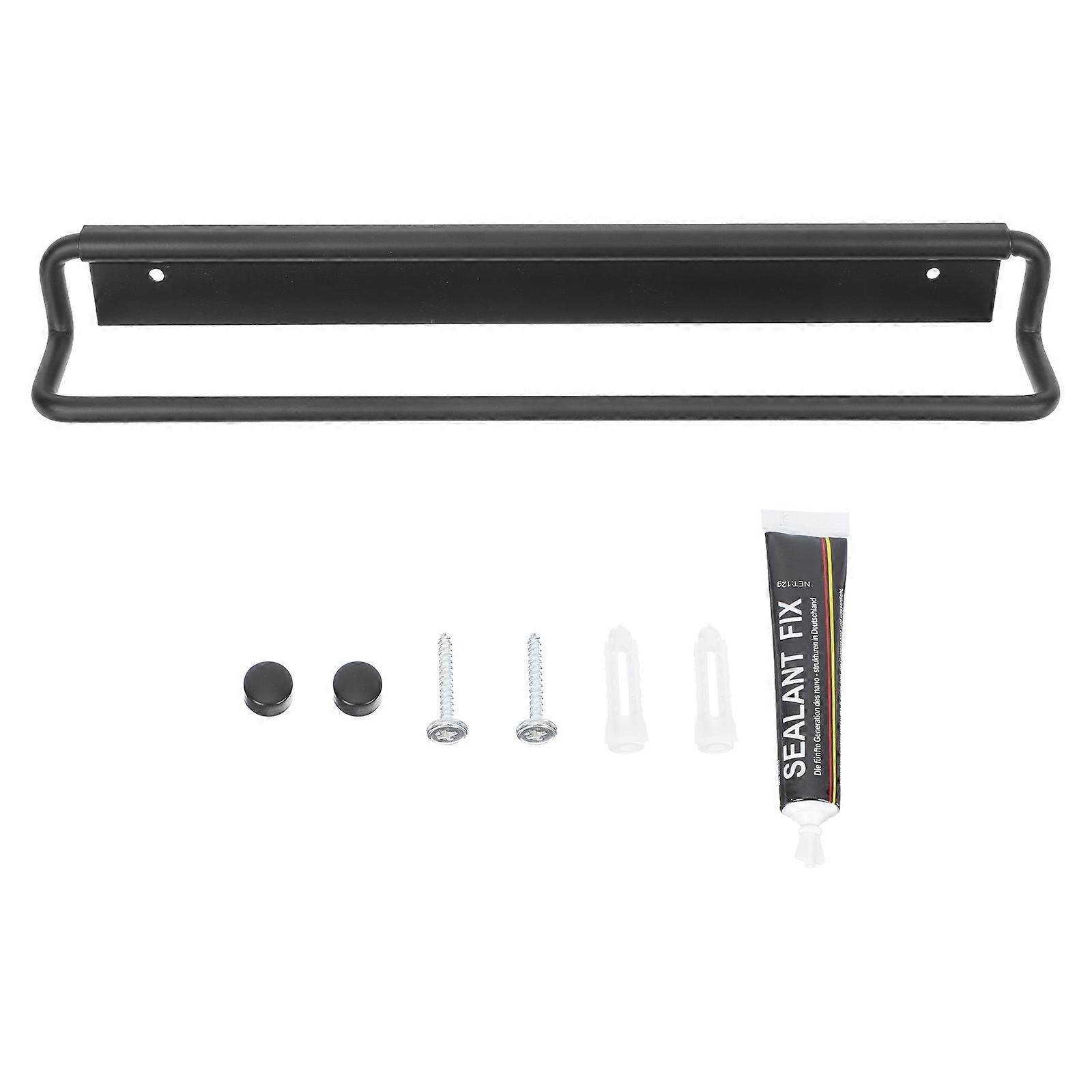 1 Set Wall-mounted Towel Rack Multi-function Towel Holder Bathroom Towel Bracket