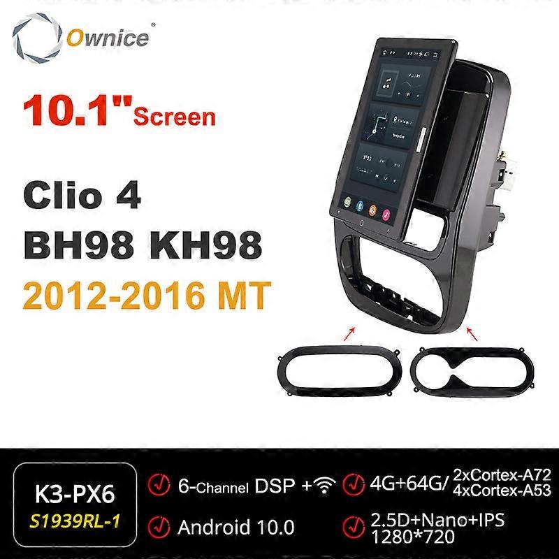 1920*1080 Android 10.0 Tesla 13.3 Inch Rotation Autoradio 1 Din for Renault Clio 4 BH98 KH98 2012-2016 Car Radio Multimedia