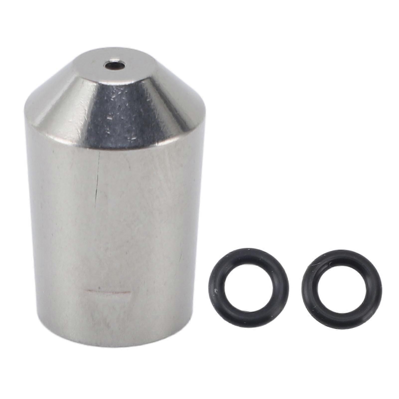 Coffee Machine Nozzle Stainless Steel Milk Foam Spout Replacement Steam Wand Tip for Rancilio Single Hole