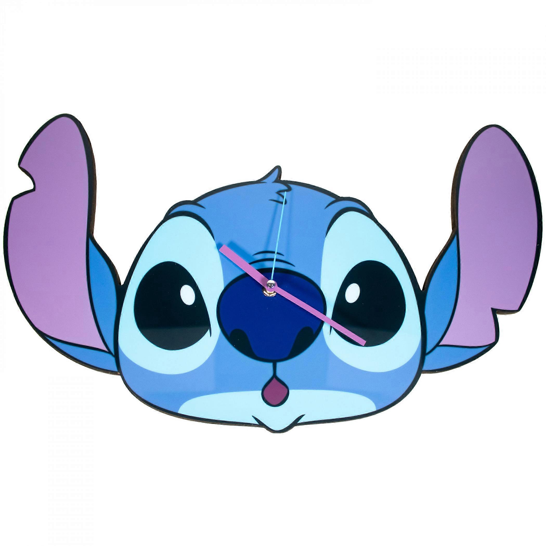 Lilo and Stitch Face Shaped Large Analog Wall Clock