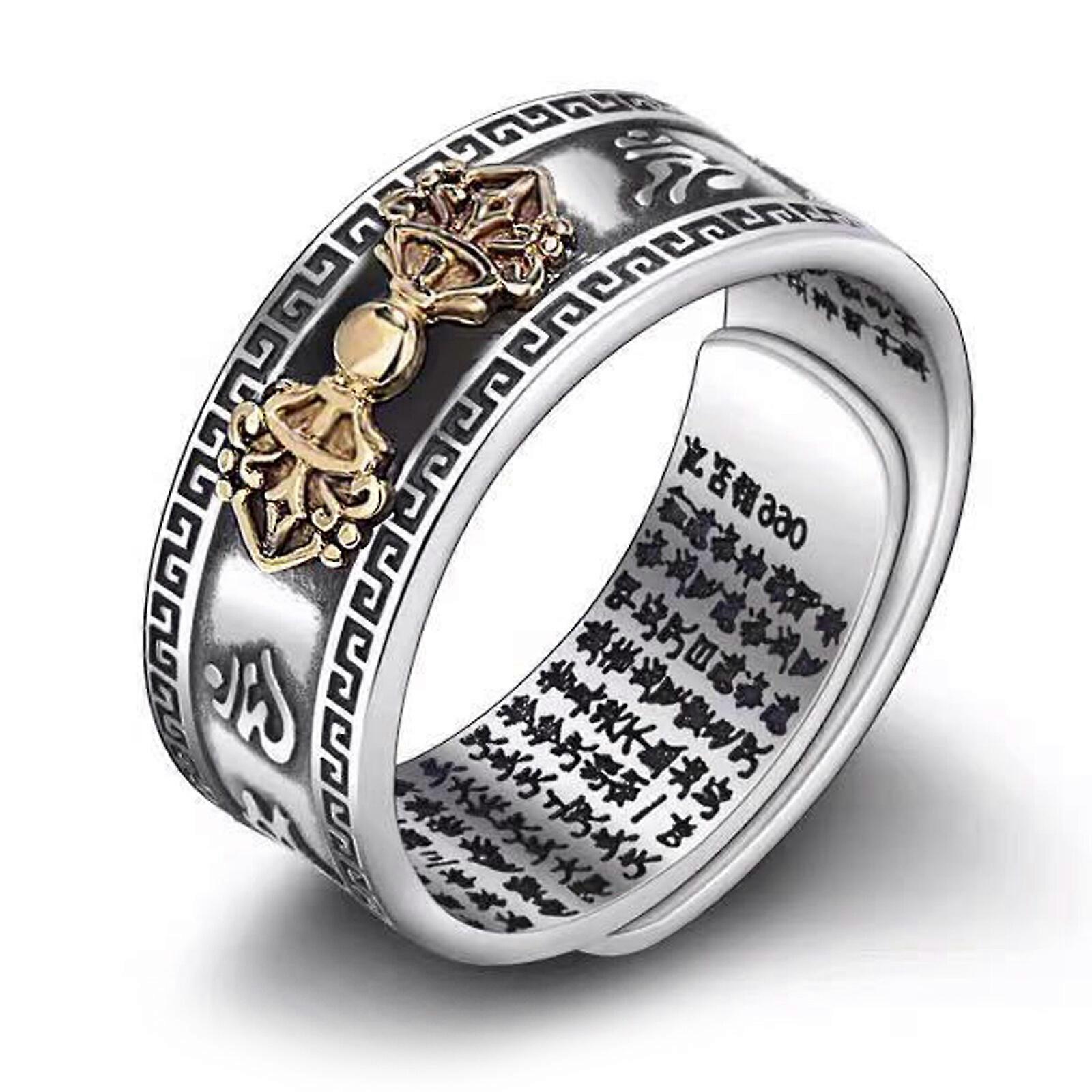 Adjustable Ornament Ring Retro Men's Creative Accessory