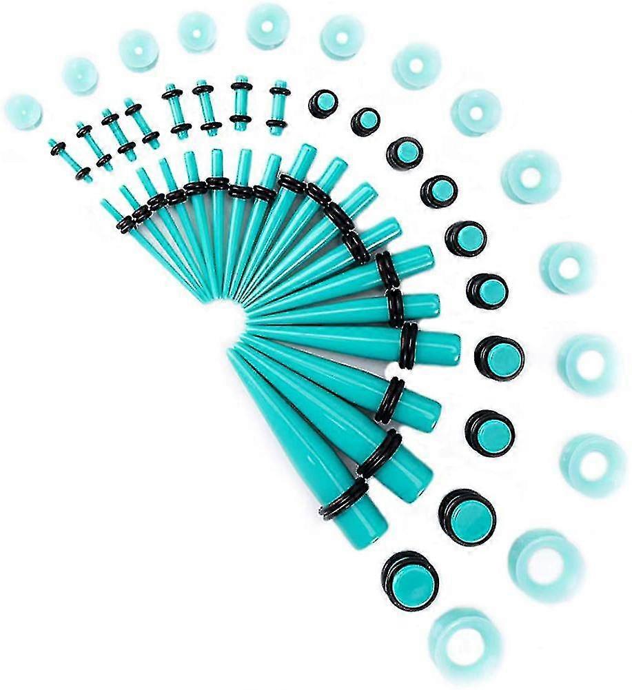 50個イヤーゲージエキスパンダーセットアクリル若返り剤とプラグ
