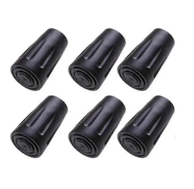 6pcs Walking Stick Tips, Replacement Rubber Tips For Walking Sticks, 11mm Diameter (q)
