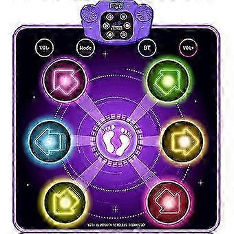 سجادة رقص للأطفال الذين تتراوح أعمارهم بين 4-8-12 ، تضيء وسادة الرقص هدايا عيد ميلاد عيد الميلاد لألعاب فتاة عمرها 5 سنوات من العمر 6-7 سنوات ، بلوتوث موسيقى الرقص ماتس لعبة ألعاب F