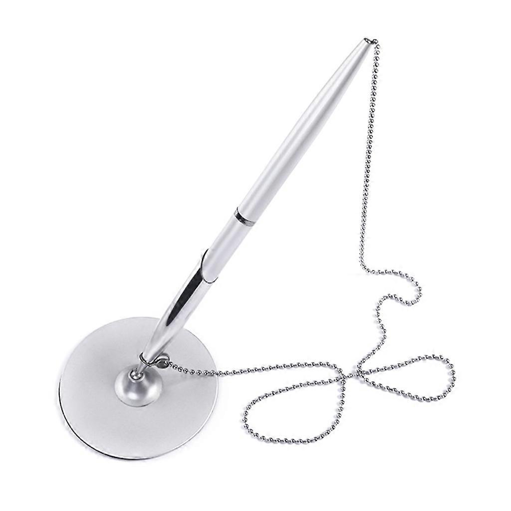 Desk Pen with Chain Modern Writing Tool for Work and Study Ballpoint Pens