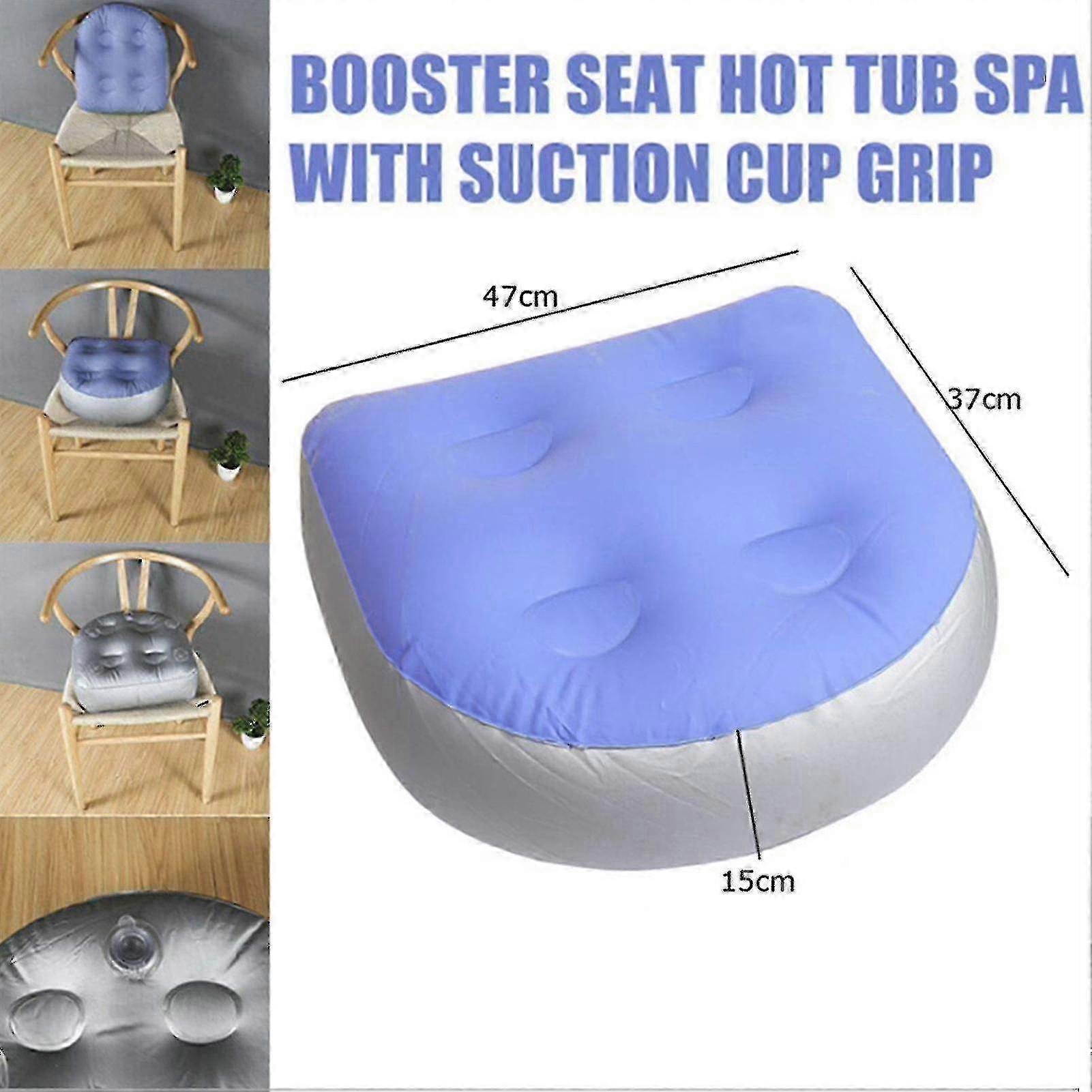 Booster Seat Inflatable Cushion Chair Backrest With Suction Cups Spa Inflatable Cushion Inflatable Pad For Adults Kids - JA