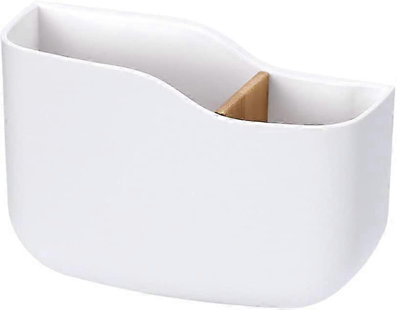 Universal Adhesive Remote Control Holder - Wall-Mounted, Removable & Sturdy Nordic Design White