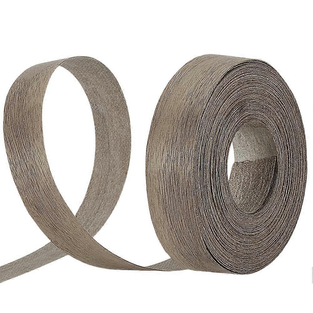 Walnut Edge Banding 0.98 Inch x 32 Ft Wood Veneer Edging Veneer Edge Banding Preglued Iron On Wood Veneer Tape Roll Flexible Wood Veneer Strips for Fu