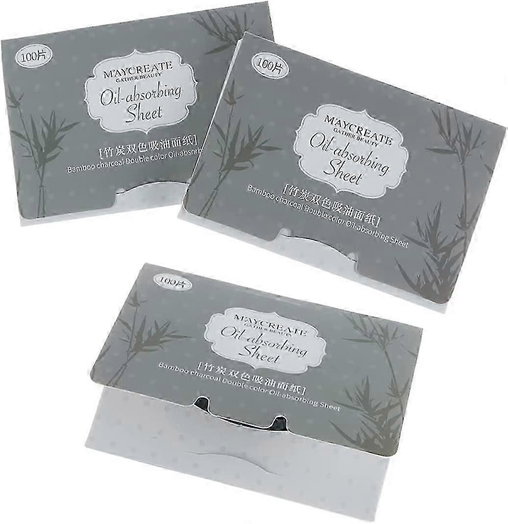 Bambu kololja blotters för fet hudvård