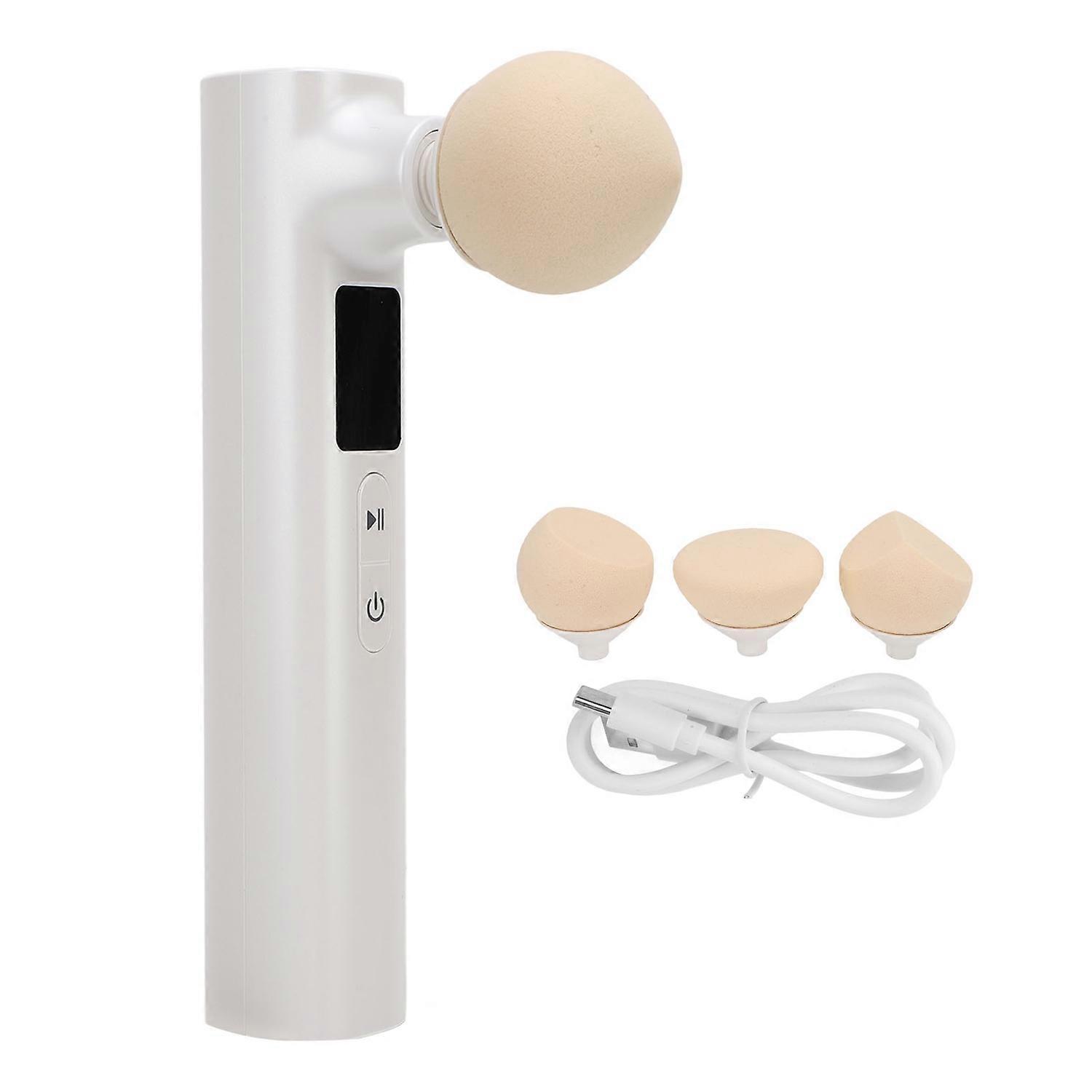Electric Powder Puff Instrument Wet and Dry Dual Use 5 Speeds Electric Powder Puff Applicator for Co