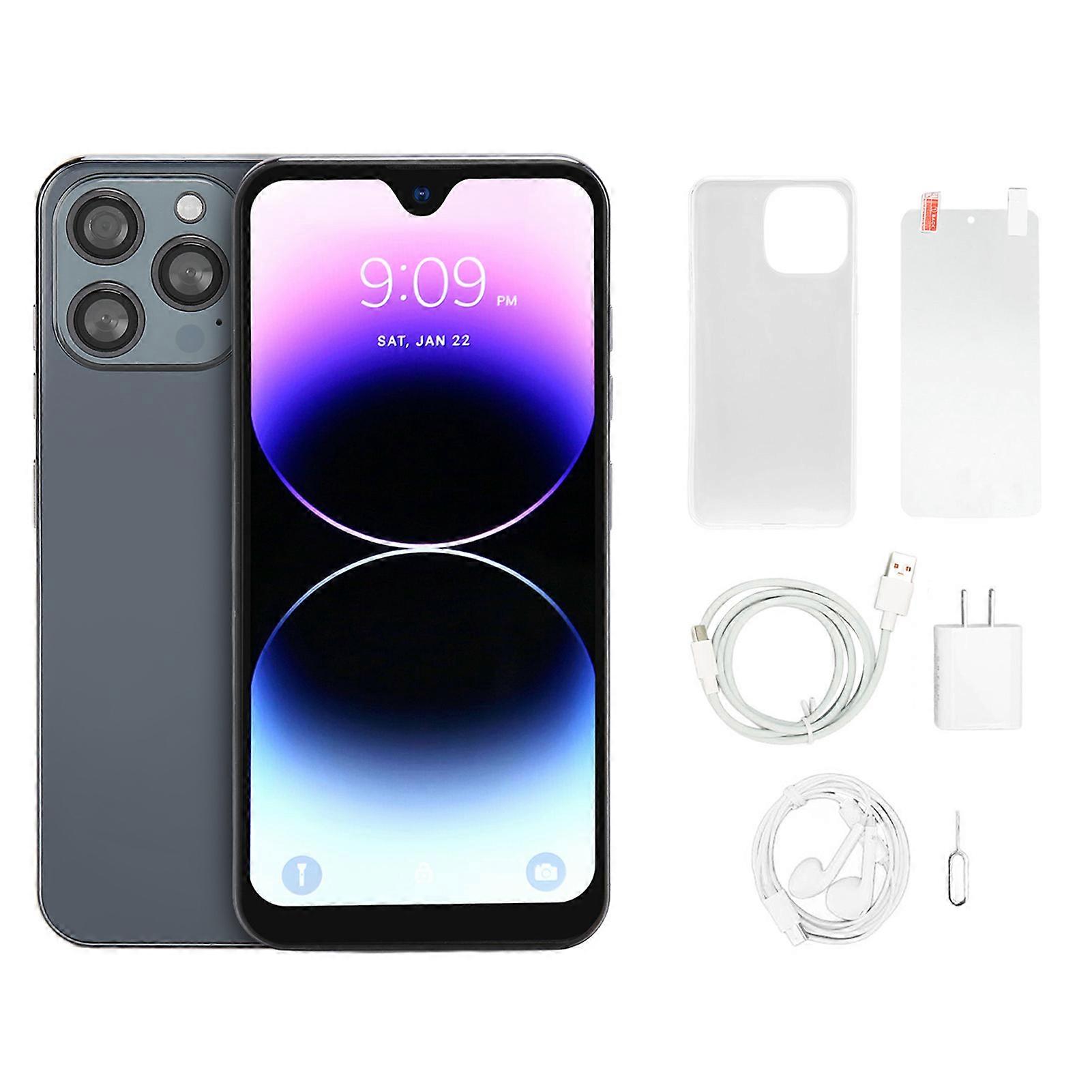 I14 Pro Max 6.7" 5G Smartphone - 8GB RAM, 256GB Storage, 32MP Camera, Android 12, Unlocked