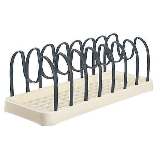 מארגן סיר חריץ רב תכליתי נשלף מתלה כלים בצורת U מכסה מחזיק ניקוז מדף ייבוש