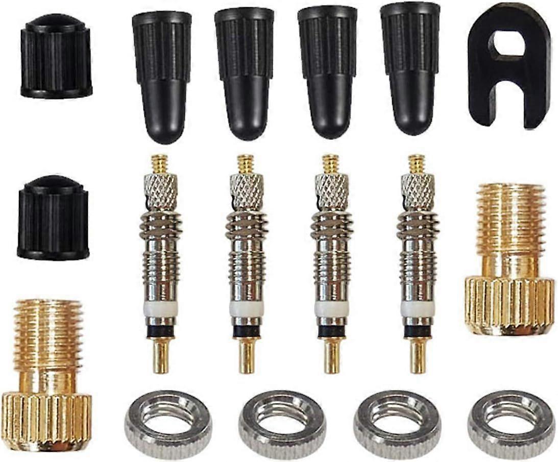 17-piece Presta valve, valve adapter