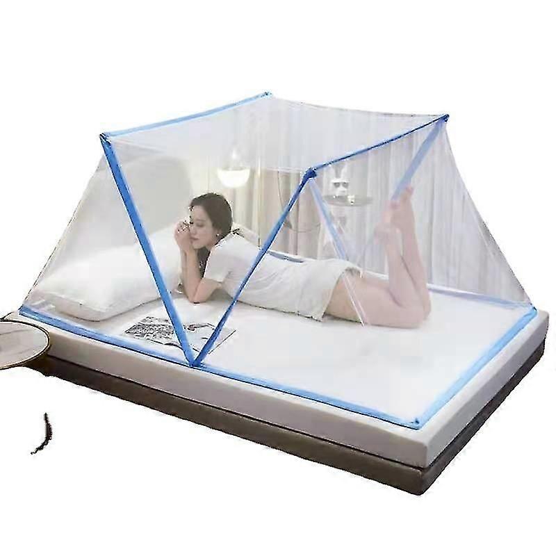 Pop Up Yatak Cibinlik, Katlanabilir Yatak Cibinlik, Çift Kapı Fermuarlı Cibinlik, Taşınabilir Çadır, Seyahat Cibinlik (190 * 135 * 80cm)