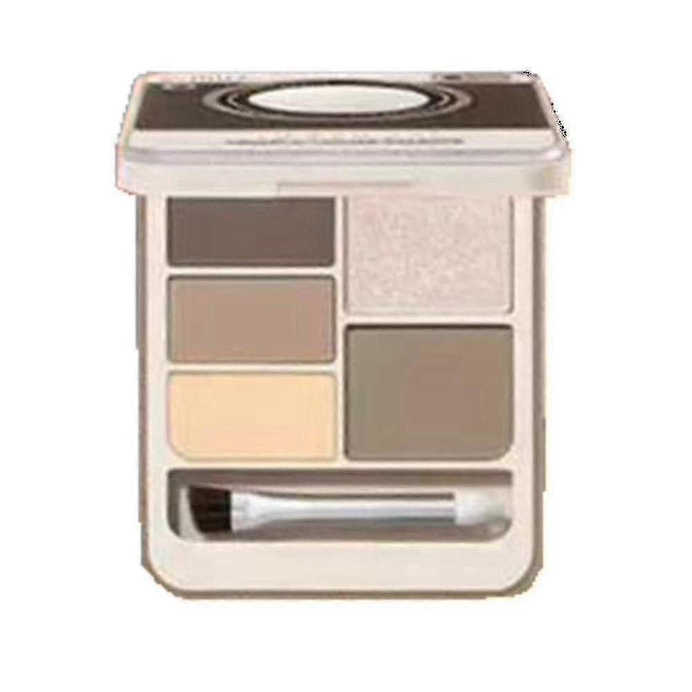 5 Color Palette Eyeshadow Blush Highlighter Trimming Brow Eye Portable Natural Makeup Cosmetics 01