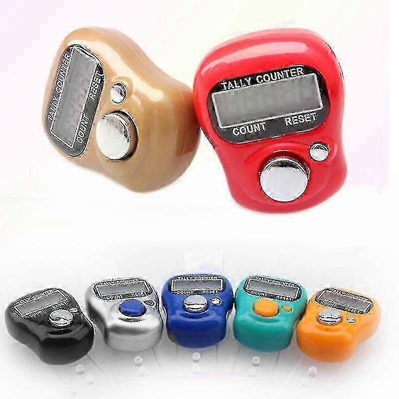 Electronic Digital Counter Lcd Portable Hand Operated Tally For Kitchen Random Color